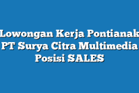 Lowongan Kerja Pontianak PT Surya Citra Multimedia Posisi SALES